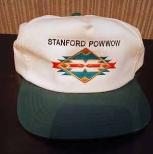 Vintage Stanford University Powwow Cap with Embroidered Design